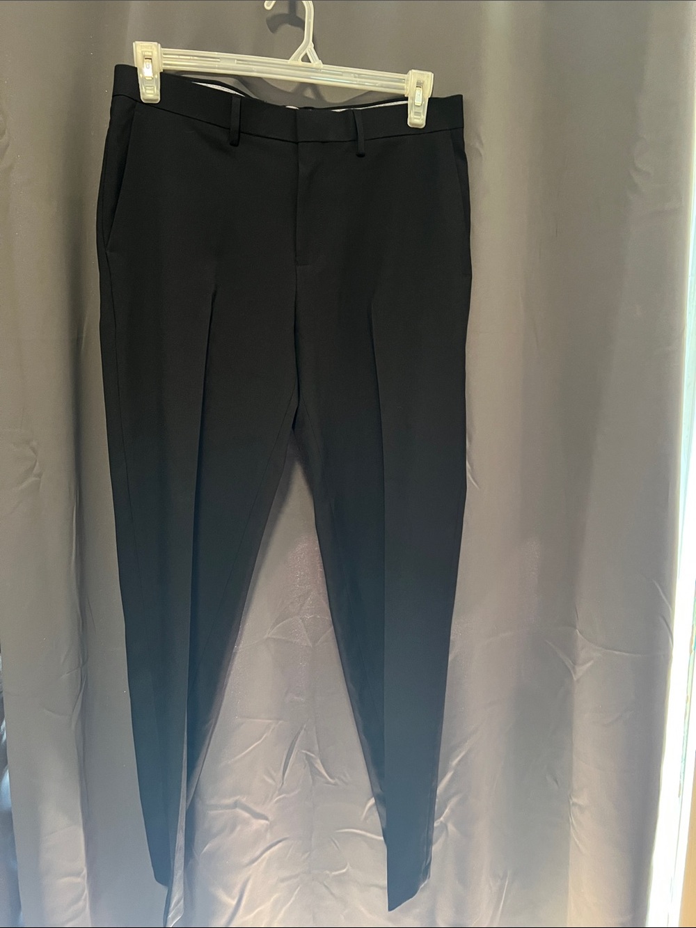 Haggar Black Men's Slim Fit Dress Pants 33x30